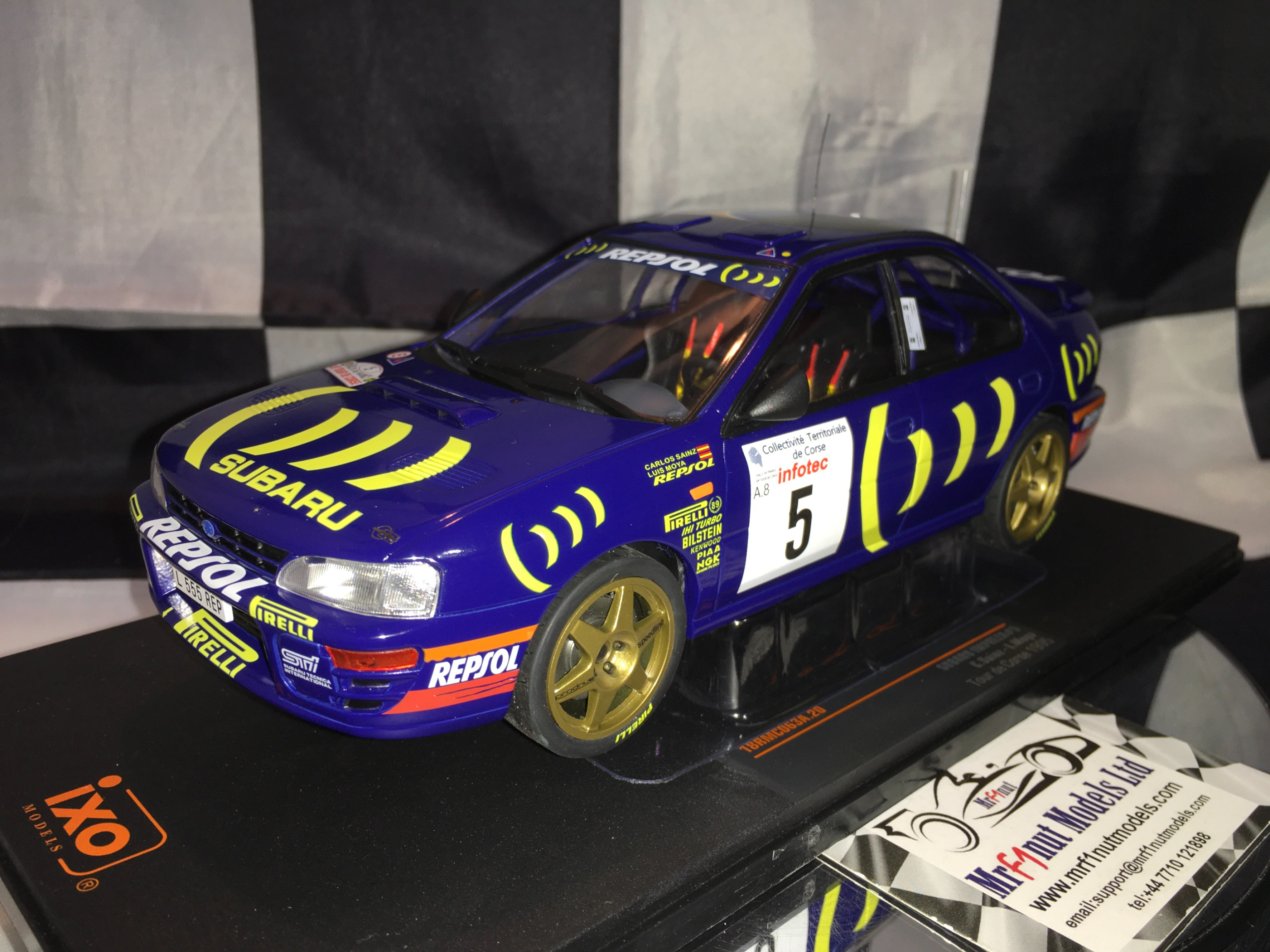 SUBARU Impreza 555 Repsol N5 Rally Tour De Corse (1995) C.Sainz - L