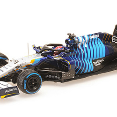 George Russell 1:43 Williams Racing Mercedes FW43B 2nd place Belgian GP 2021