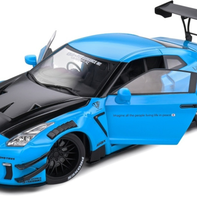 Nissan GT-R 1:18 (R35) w/Liberty Walk Body Kit 2.0 Baby Blue 2024