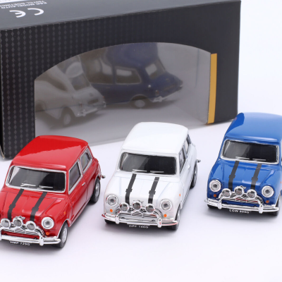 Italian Job 1:43 Mini Cooper 3 Car Set Red/White/Blue 1969