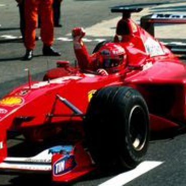 Michael Schumacher 1:12 Ferrari F2000 #3 with driver  Winner Italy GP Monza 2000