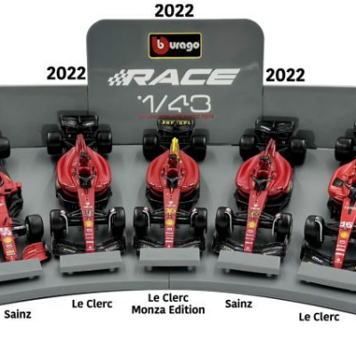 Carlos Sainz Jr./Charles Leclerc 1:43 Ferrari 7 model set from 2021-2023