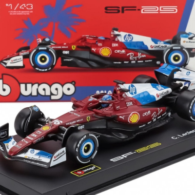Charles Leclerc 1:43 Ferrari SF-25 #16 Miami GP (with driver figure) 2025 