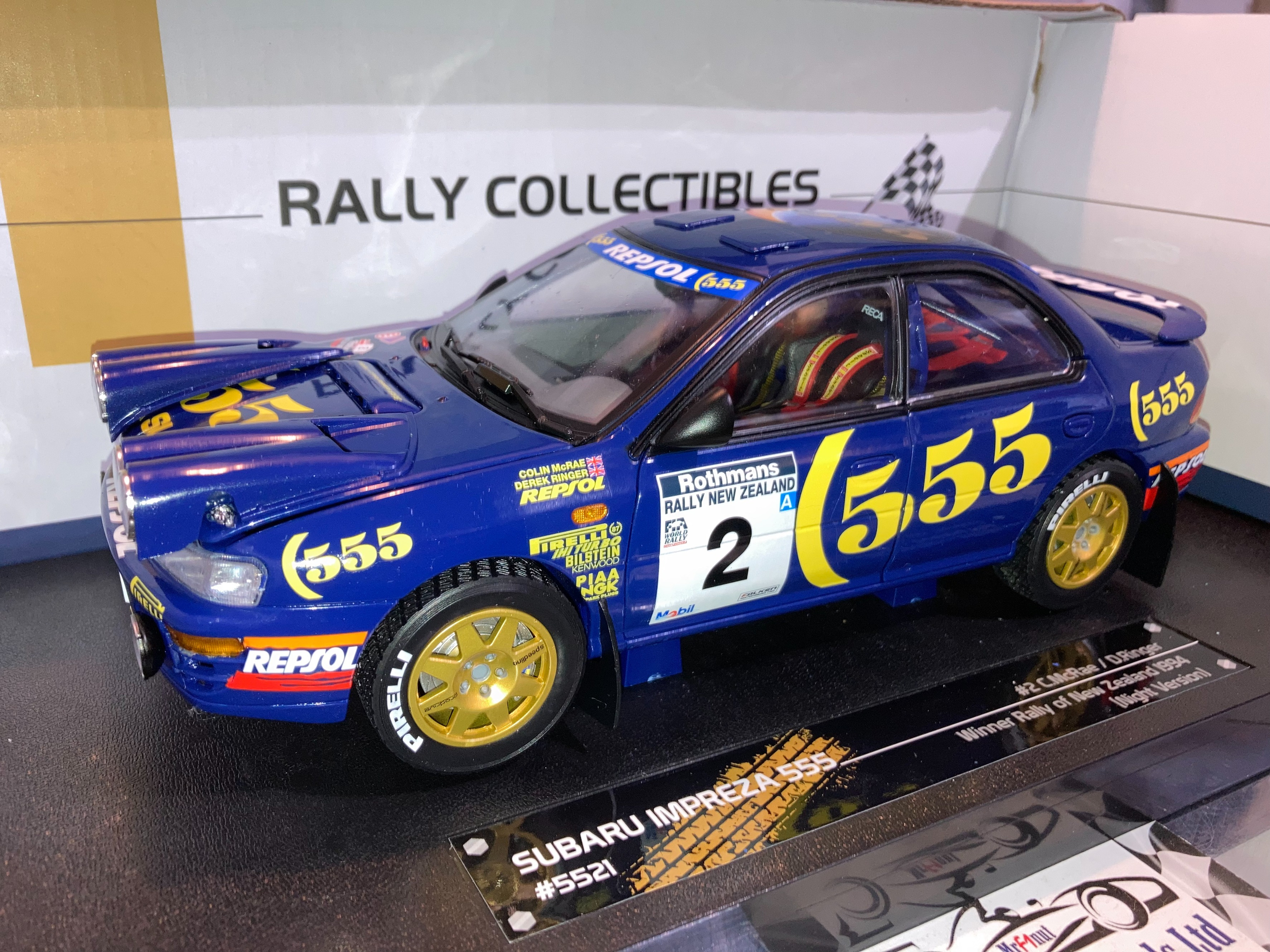 Colin McRae/Derek Ringer Subaru Impreza 555 #2 Rally New Zealand 1994