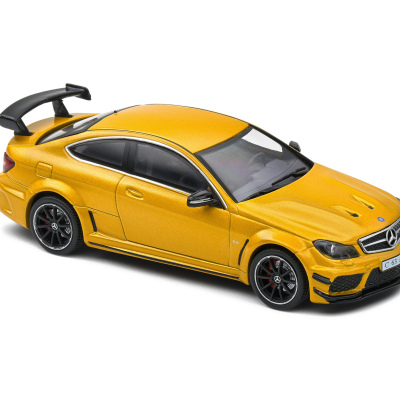 Mercedes 1:43 CLK63 AMG Black Sunbeam Yellow 2012