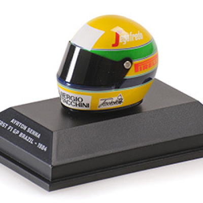 Ayrton Senna 1:8 Helmet  First F1 GP Brazil 1984