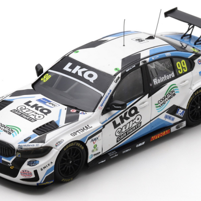 Charles Rainford 1:43 BMW 330i #99 LKQ Euro Car Parts w/WSR BTCC Brands Hatch Indy Race 3 1st 2025 