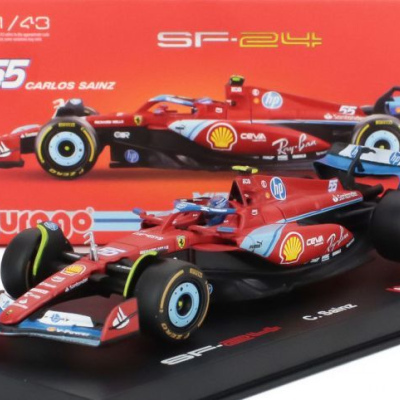 Carlos Sainz Jr. 1:43 Ferrari SF-24 #55 5th Miami GP 2024 