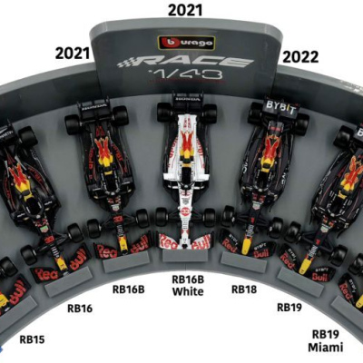 Max Verstappen 1:43 Red Bull 7 model set 2019-2023