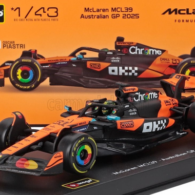 Oscar Piastri 1:43 McLaren MCL39 #81 McLaren F1 Team with driver figure 2025 