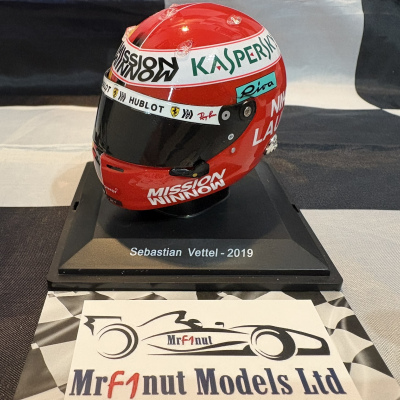 Sebastian Vettel 1:5 Ferrari SF90 Helmet Monaco GP 2019