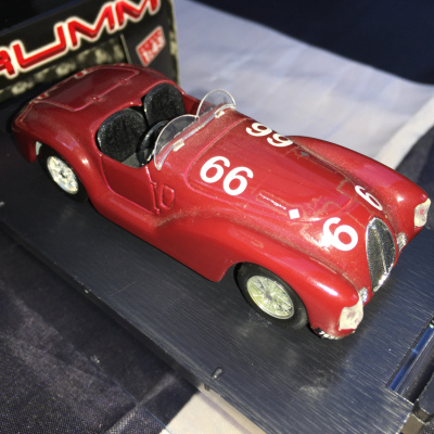 Alberto Ascari Ferrari 815 Mille Miglia #66 maroon 1940