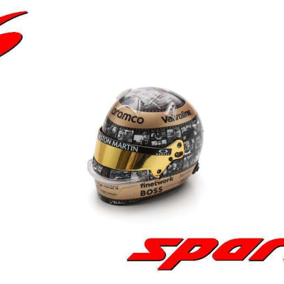Fernando Alonso 1:5 Helmet Aston Martin Aramco F1 Team  Mexican GP 2024
