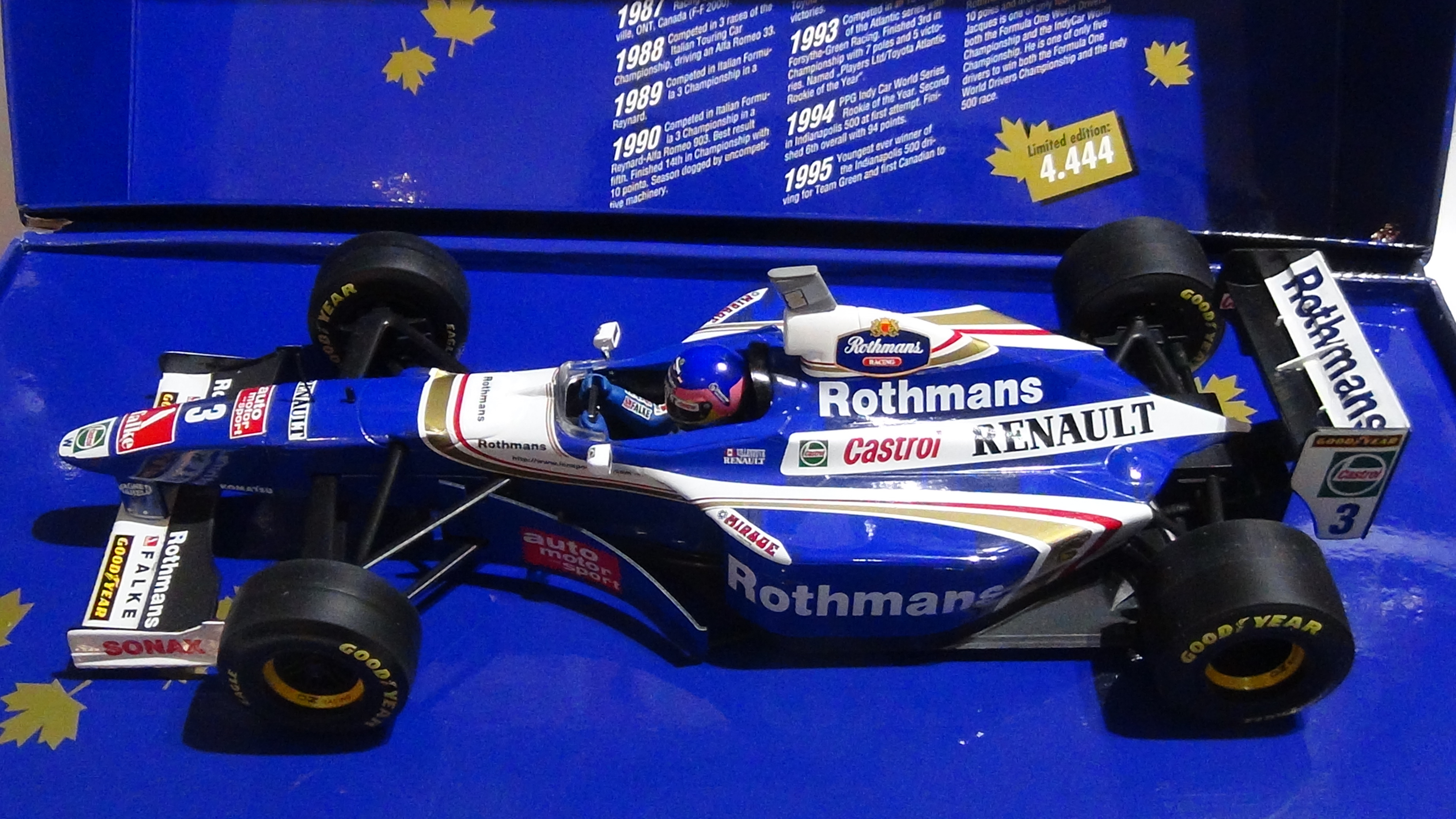 Jacques Villeneuve Williams FW19 World Champion 1997