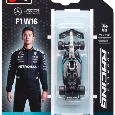 George Russell 1:64 Mercedes F1 W16 (no driver figure) 2025