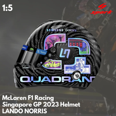 Lando Norris 1:5 Helmet McLaren Singapore GP 2023 