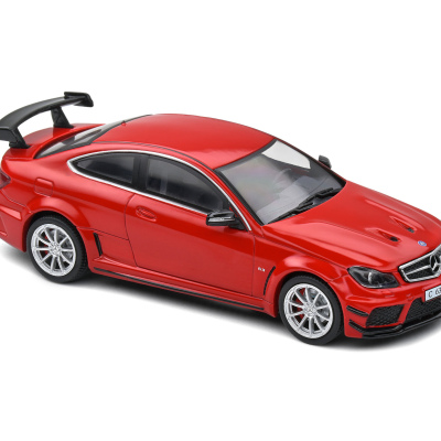 Mercedes 1:43 CLK63 AMG Black Fire Opal Red 2012