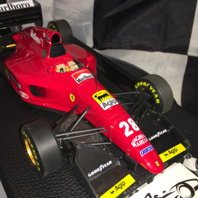 Modèle Réduit Ferrari 412 T1 Gerhard Berger - Échelle 1:43 - Minichamps - Occasion