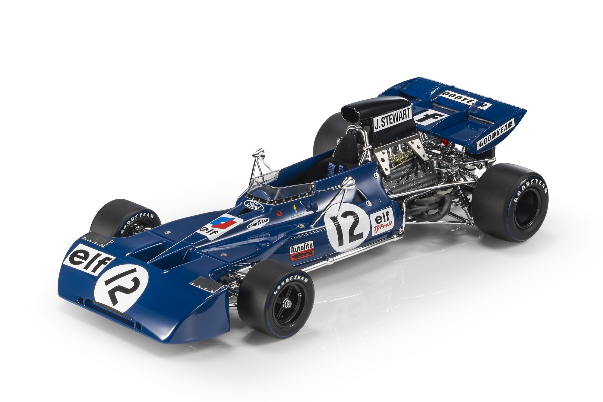 Figurine Quartzo 1/43 - Tyrrell 003 Jackie Stewart GP Grande-Bretagne 1971