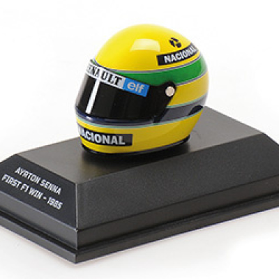 Ayrton Senna 1:8 Helmet First F1 Win Portuguese GP 1985