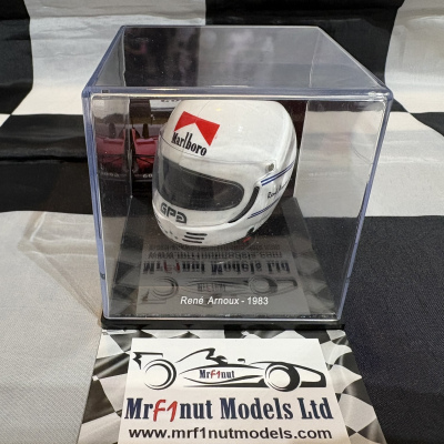 Rene Arnoux 1:5 Helmet #28 Scuderia Ferrari 126C3 F1 1983
