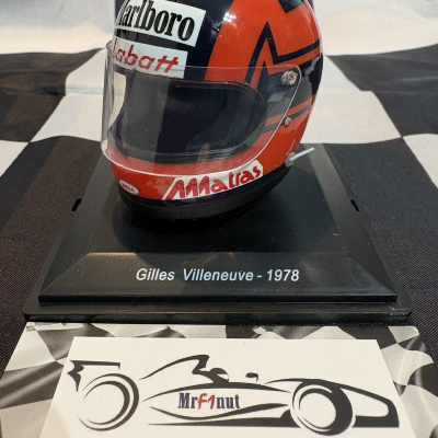 Gilles Villeneuve 1:5 Ferrari F1 312T3 Helmet 1978