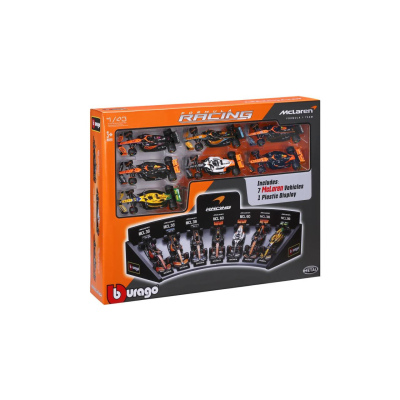 McLaren Deluxe 7 Car Set and display stand 2024