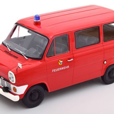 Ford Transit Bus Feuerwehr/Fire Brigade Red 1965