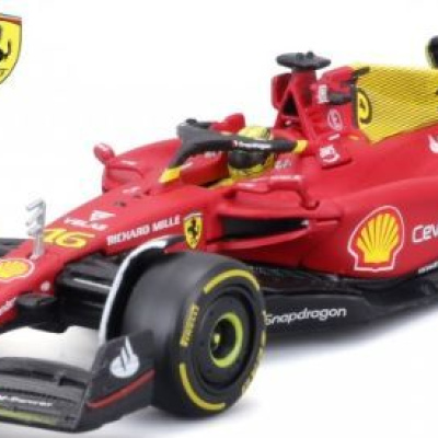 Charles Leclerc 1:43 Ferrari F1-75 #16 with Driver Monza Pole 2022