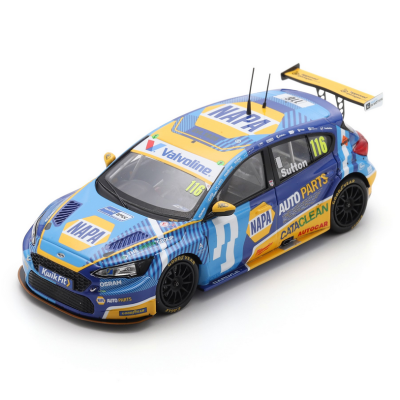 Ash Sutton 1:43 Ford Focus #116 NAPA Racing UK BTCC Knockhill 2025