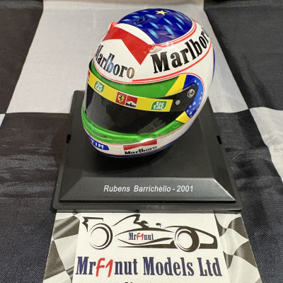Rubens Barrichello 1:5 Ferrari F2001-GA Helmet Brazilian GP 2001
