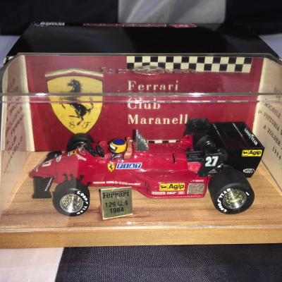 Michele Alboreto 1:43 Ferrari 126C4 #27 Belgian GP Winner 1984