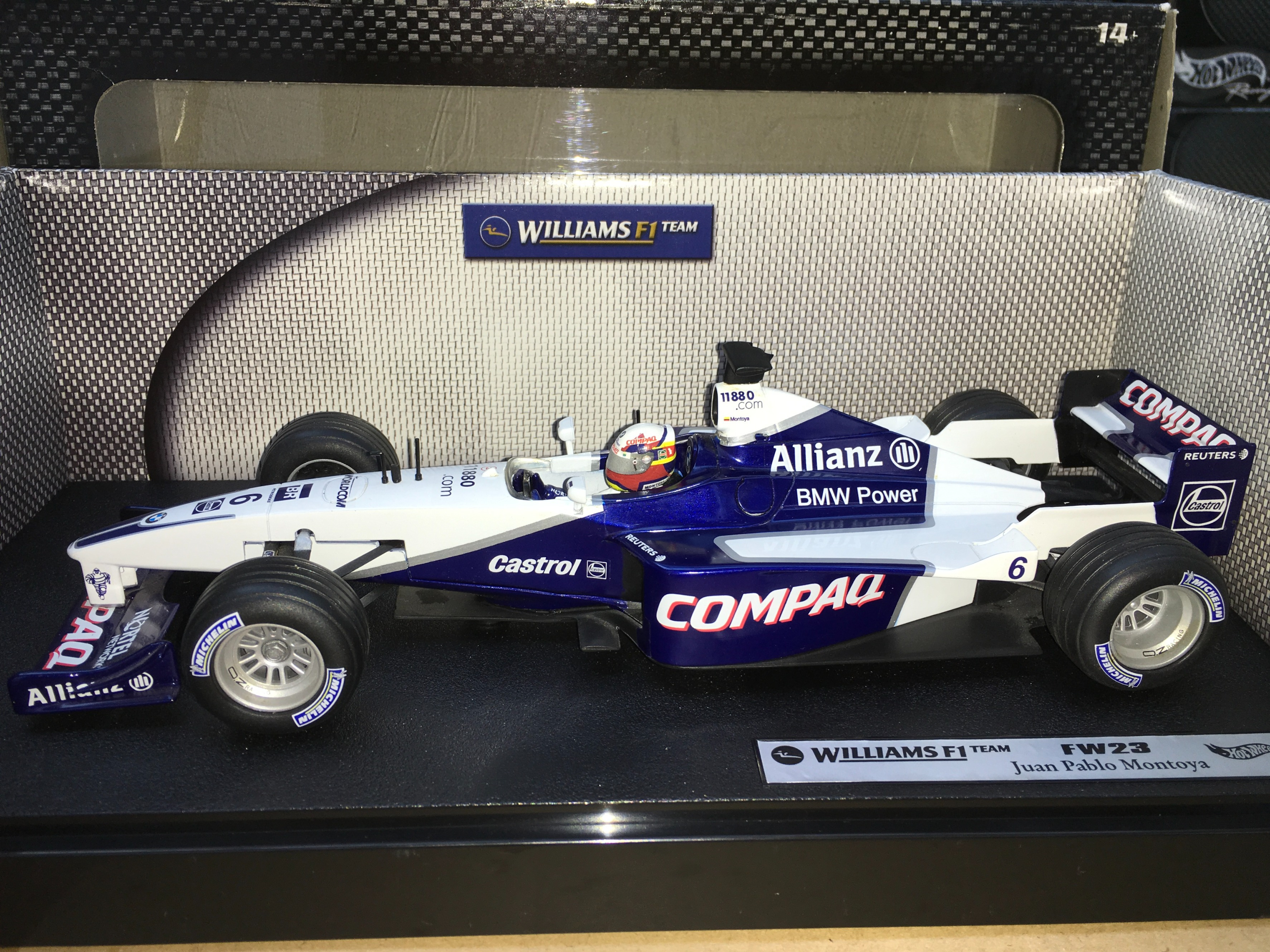Juan Pablo Montoya Williams FW23 #6 Launch car 2001