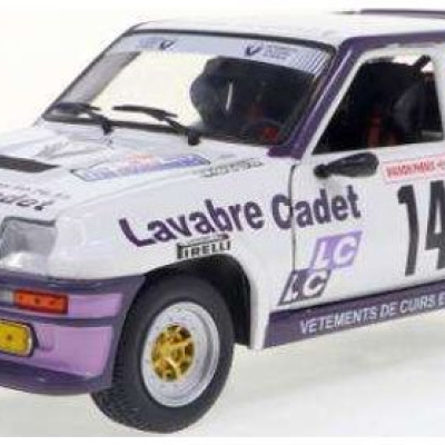 Didier Auriol Renault 5 Turbo White #14 Rallye Lyon Charbonniere 1983