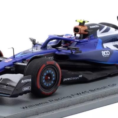 Logan Sargeant 1:43 Williams FW45 800th GP British GP 2023