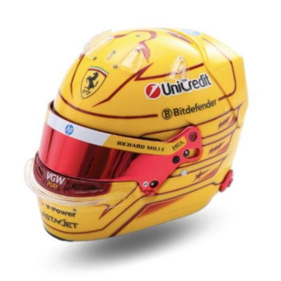 Lewis Hamilton 1:5 Ferrari Helmet First Test Fiorano 2025
