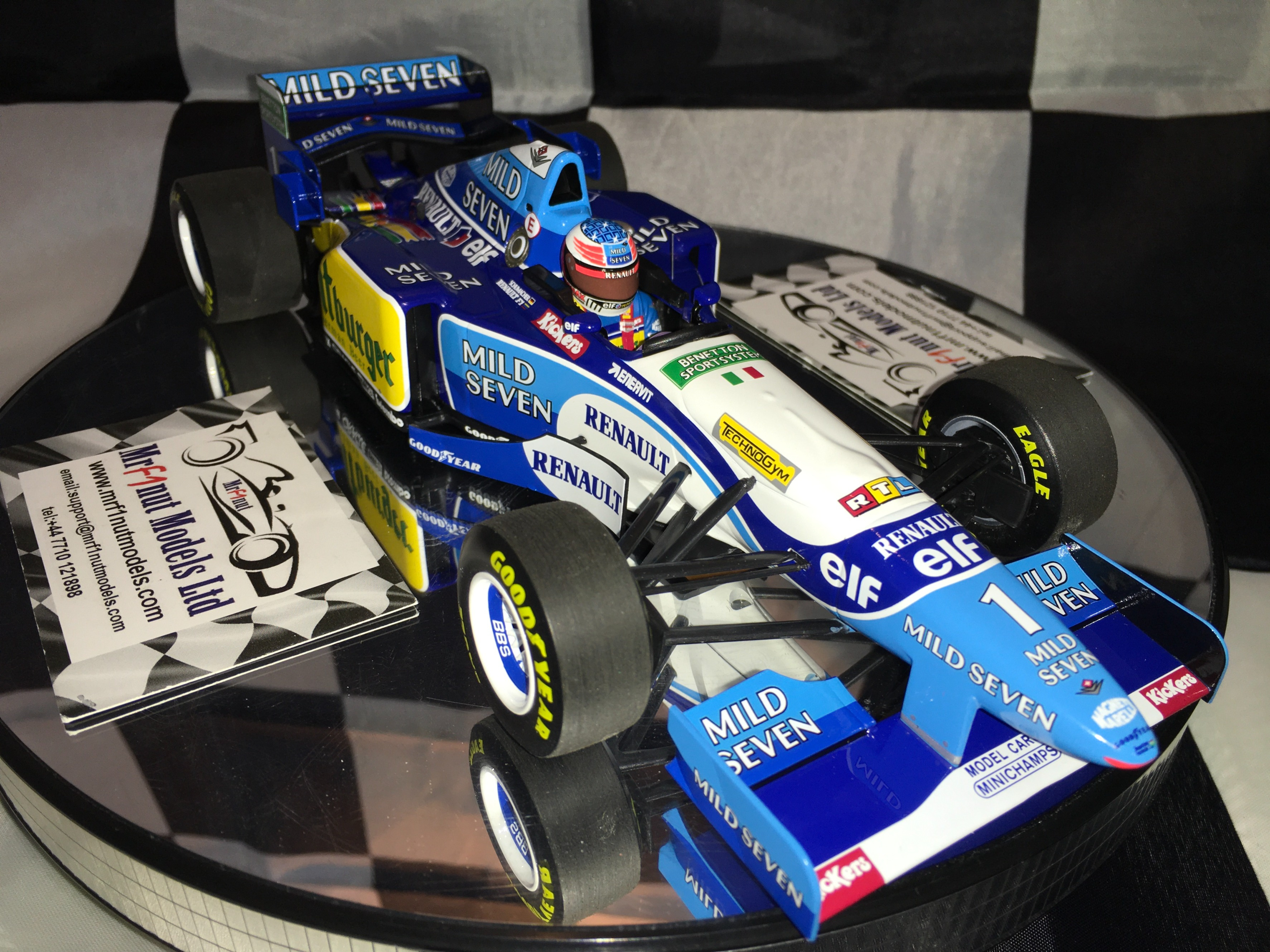 Minichamps 1:18 Benetton B195 – Schumacher Winner Pacific F1 GP 1995